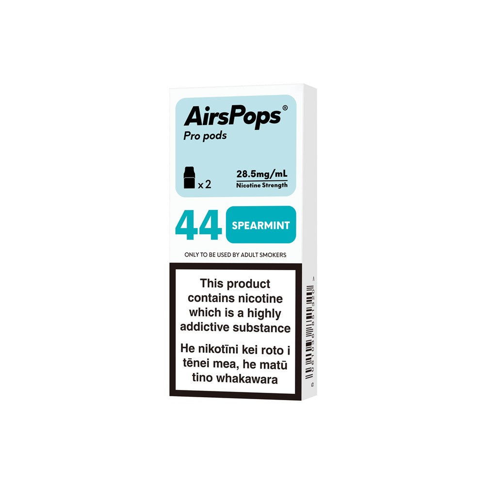 No.44 Spearmint - AIRSCREAM AirsPops Pro 2ml Pods - VapeTrend NZ