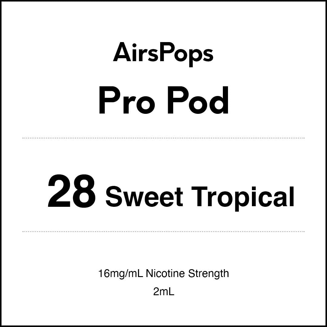 No. 28 Sweet Tropical - AIRSCREAM AirsPops Pro 2ml Pods