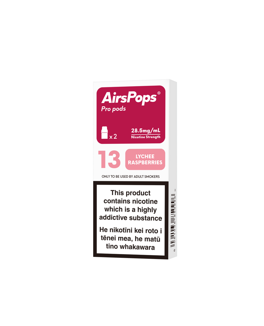 No.13 Lychee raspberries(prev. Lychee Raspberry) AIRSCREAM AirsPops Pro 2ml Pods - VapeTrend NZ