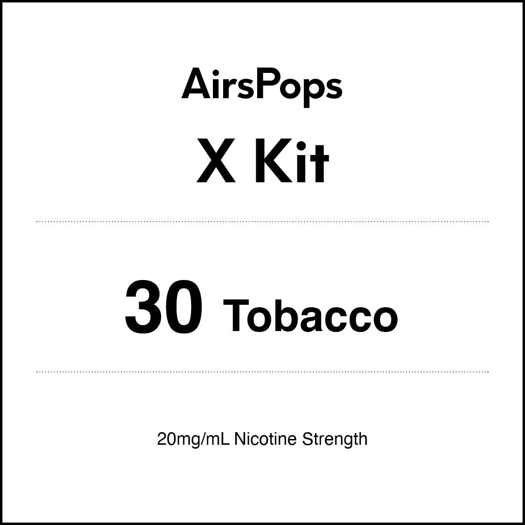 AIRSCREAM AirsPops X - 30 Tobacco Kit 5ml (3000 Puffs)
