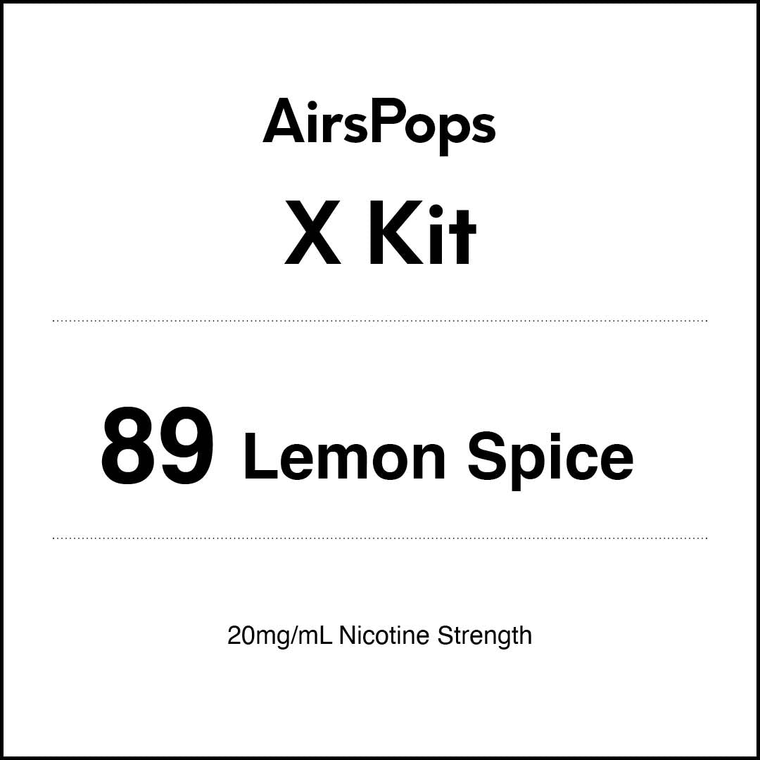 AIRSCREAM AirsPops X - 89 Lemon Spice Kit 5ml (3000 Puffs)