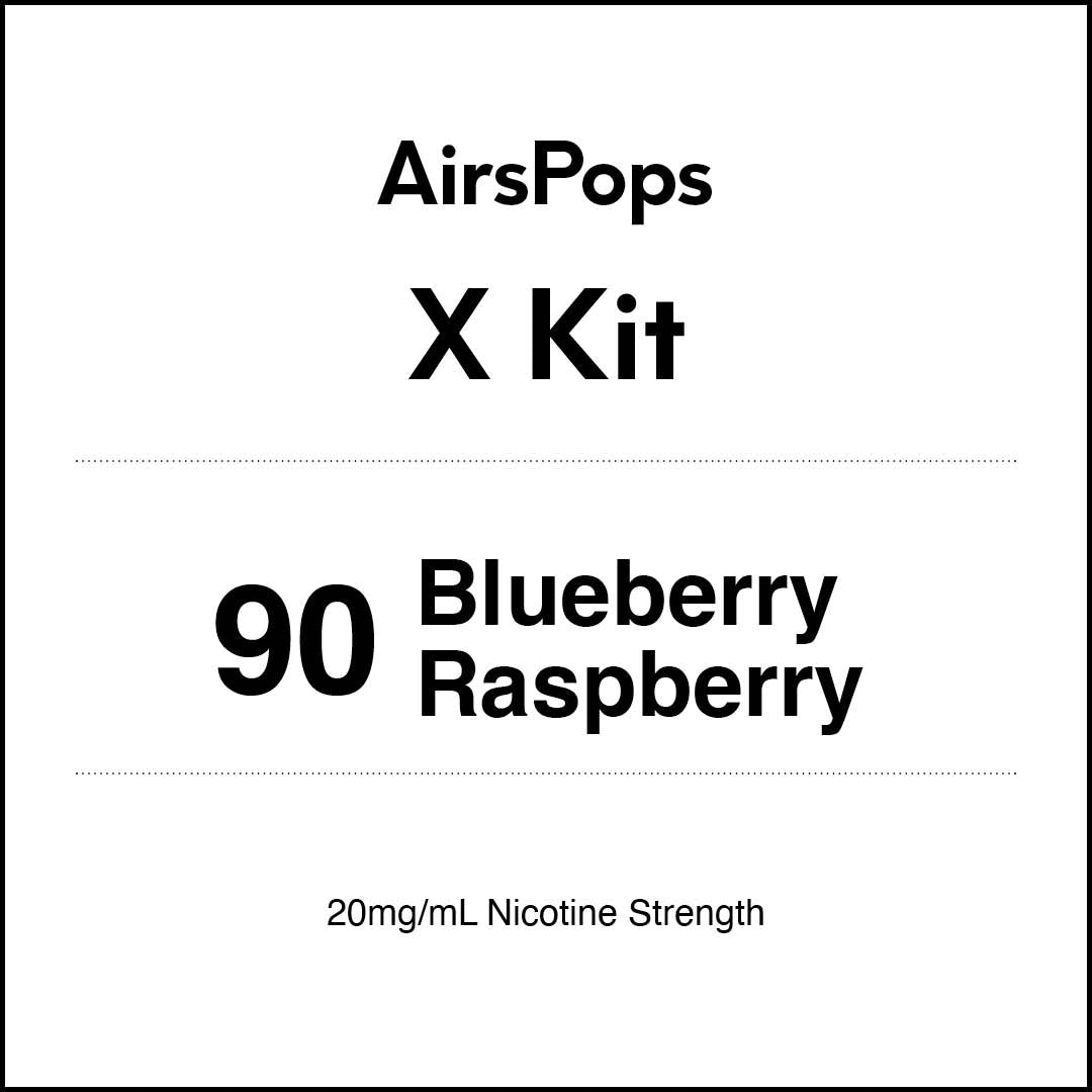 AIRSCREAM AirsPops X - 90 Blueberry Raspberry Kit 5ml (3000 Puffs)