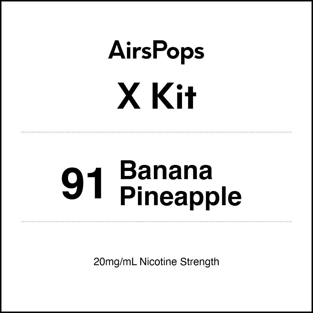 AIRSCREAM AirsPops X - 91 Banana Pineapple Kit 5ml (3000 Puffs)