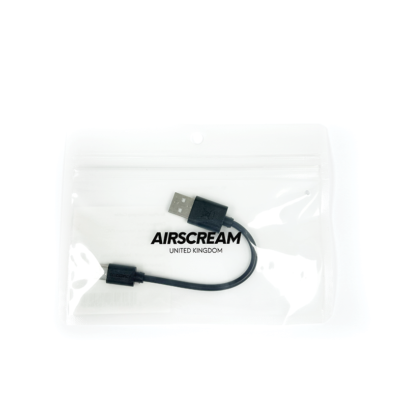 AIRSCREAM AirsPops Type-C Charging Cable in Black colour