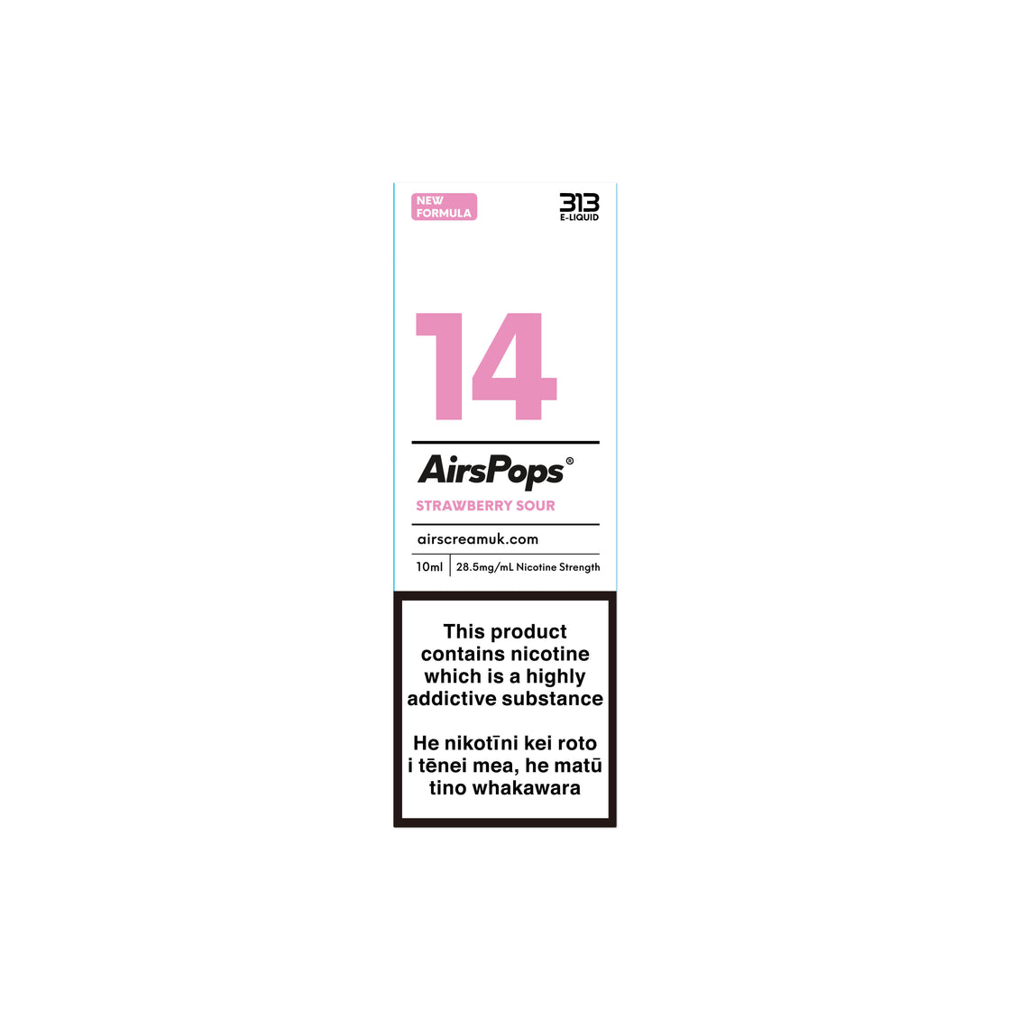 AIRSCREAM - 313 - E-LIQUID - No.14 - Strawberry - Sour(Prev. - Strawberry - Yogurt) - 10ML - VapeTrend NZ