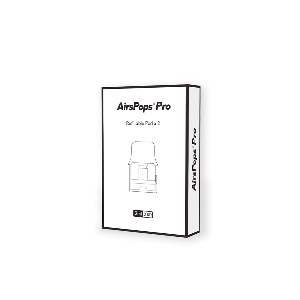 AIRSCREAM AirsPops Pro Refillable Pod - 2ml 0.8 Ohm - VapeTrend NZ