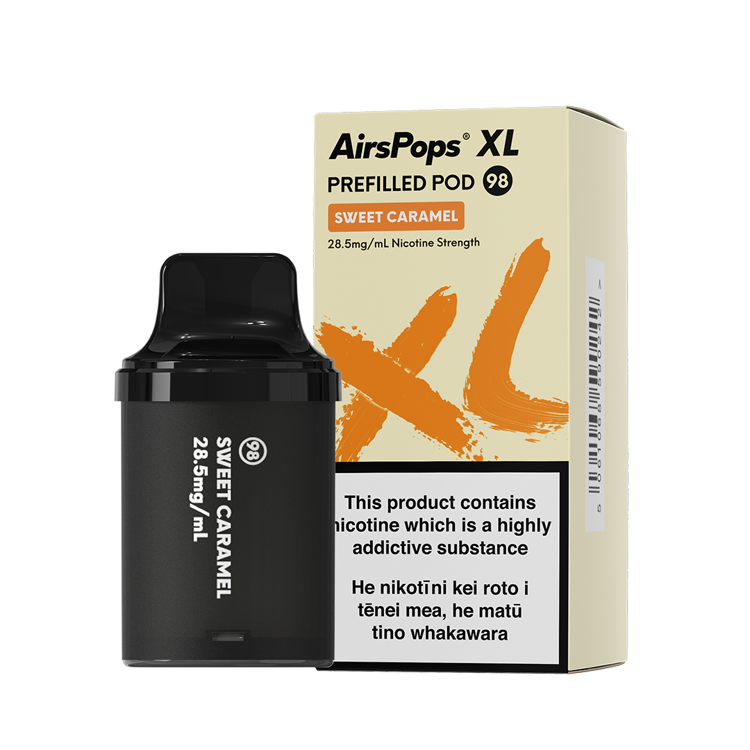 No. 98 Sweet Caramel - AIRSCREAM AirsPops XL Pods 10ml - VapeTrend NZ