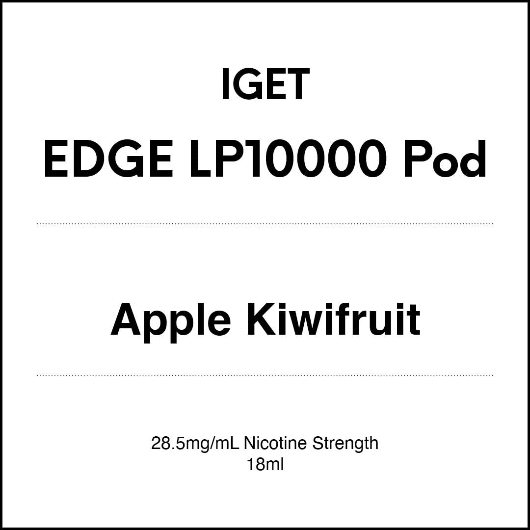 IGET EDGE LP10000 - Apple Kiwifruit Vape Pod 18ml (10000 Puffs) in VapeTrend NZ