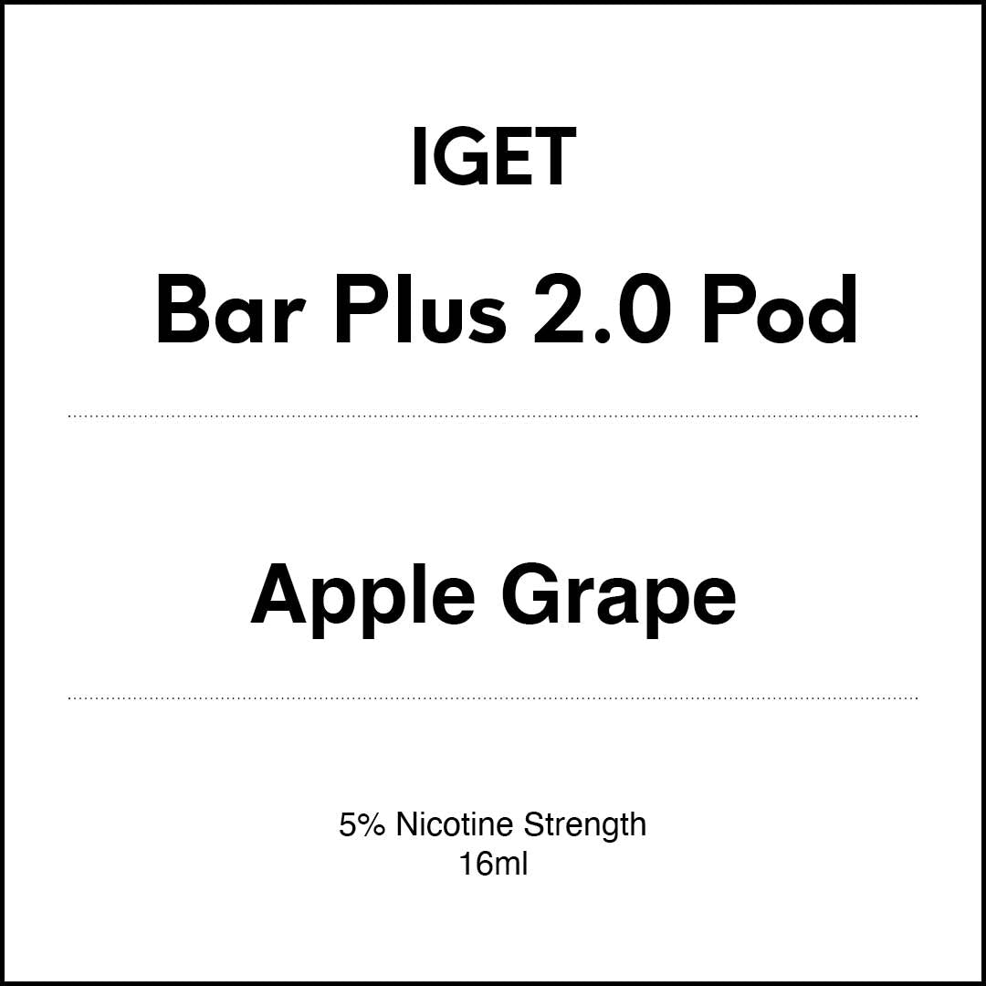 IGET Bar Plus 2.0 Replacement Pod - Apple Grape 16ml