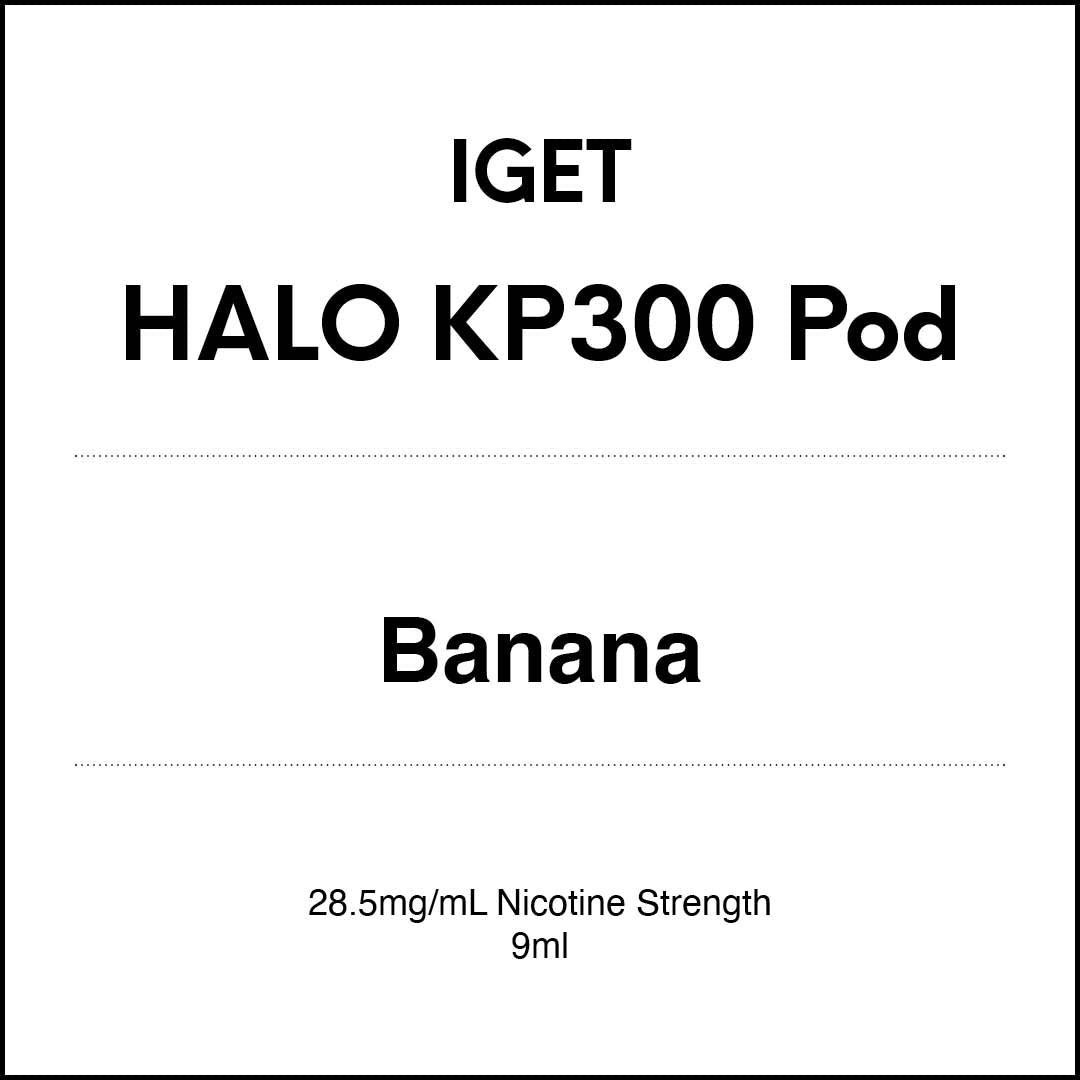IGET HALO KP300 Pod - Banana 9ml 3000 puffs