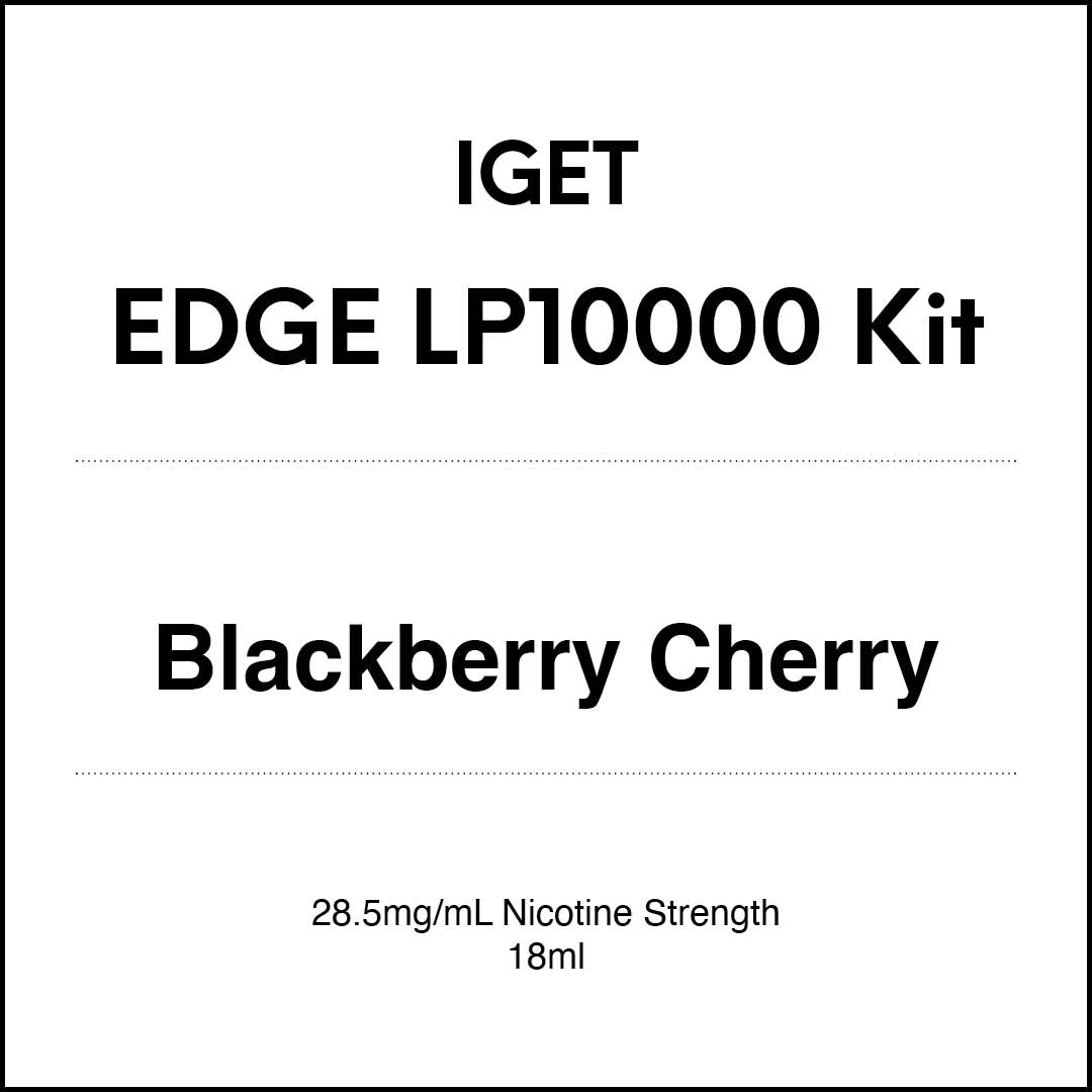 IGET EDGE LP10000 - Blackberry Cherry Vape Kit 18ml (10000 Puffs) in VapeTrend NZ