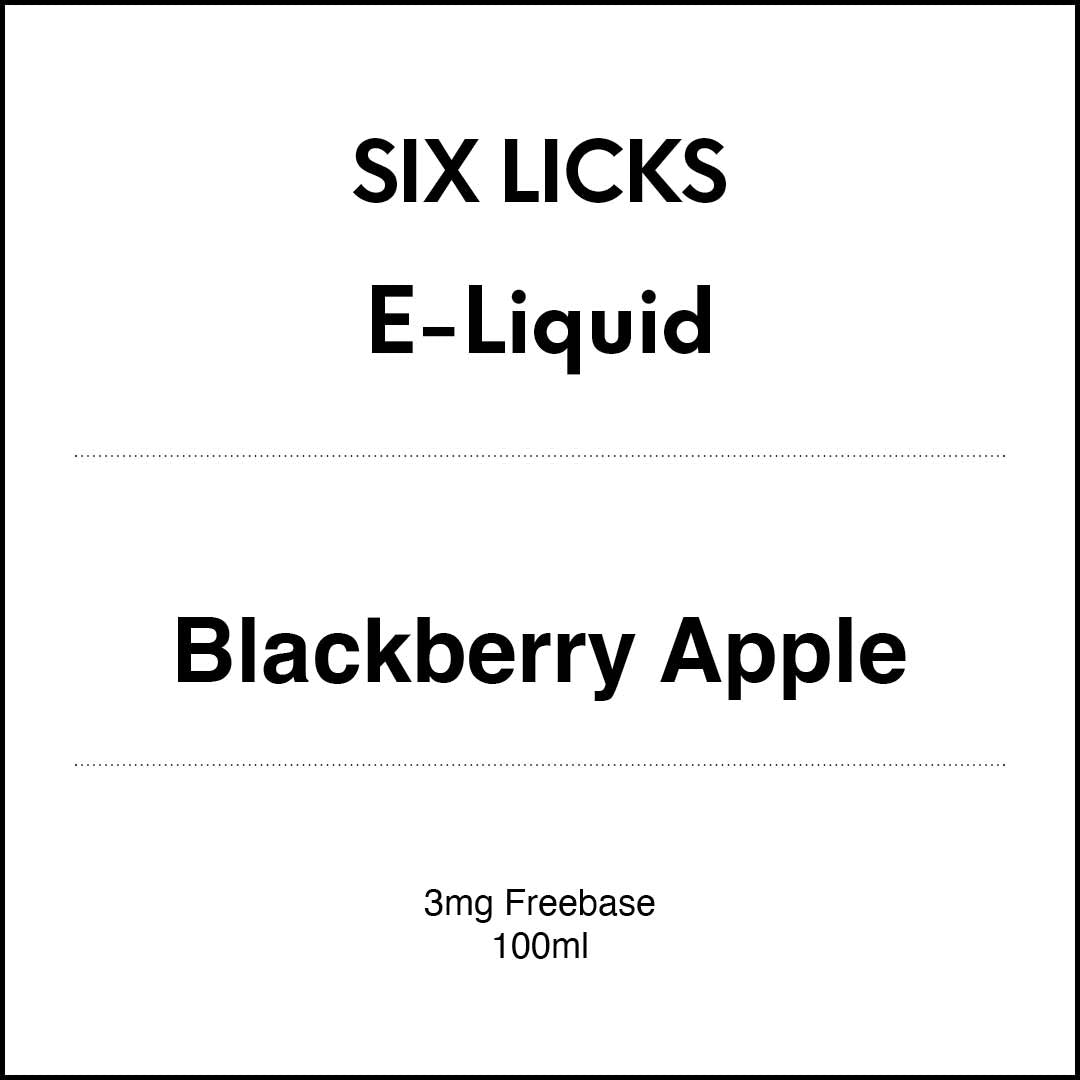 SIX LICKS E-LIQUID - Blackberry Apple  100ml