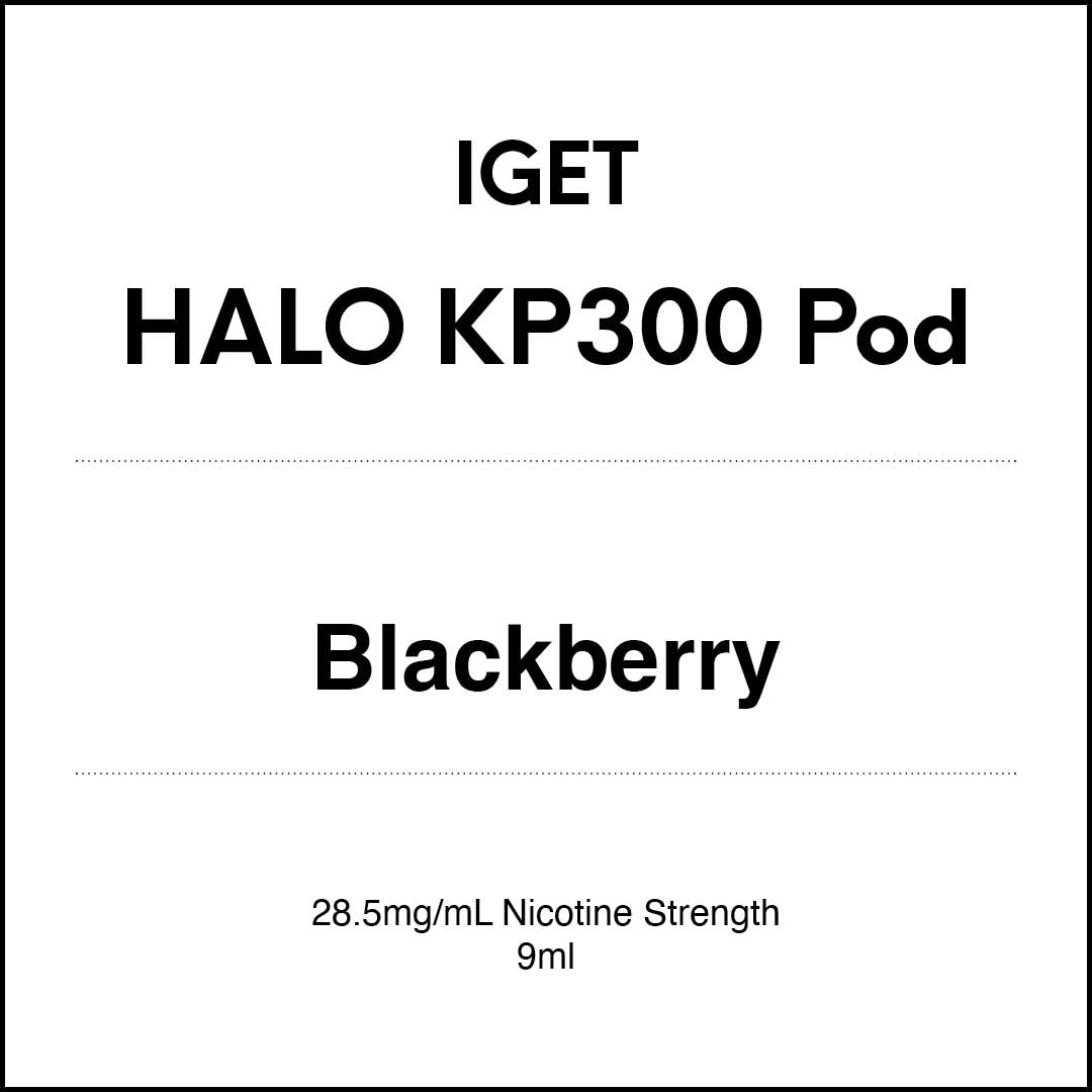 IGET HALO KP300 Pod - Blackberry 9ml 3000 puffs