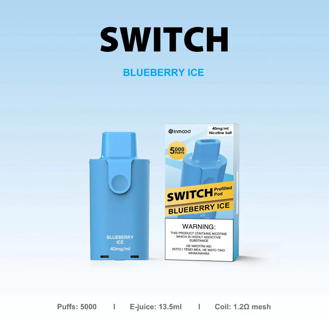 Inmood SWITCH Prefilled Pod - Blueberry Ice 13.5ml (5000 PUFFS)