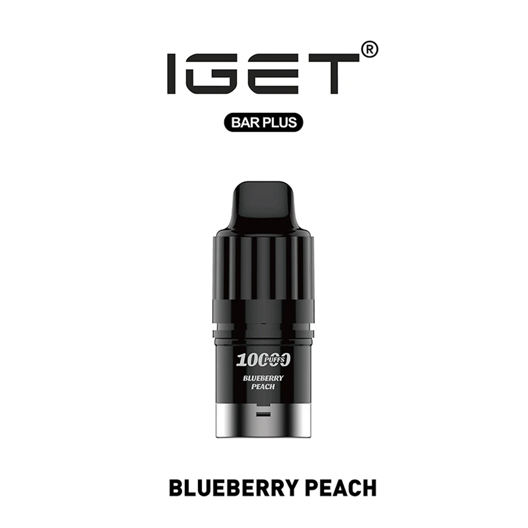 IGET Bar Plus 3.0 Replacement Pod -  Blueberry Peach 20ml (10000 puffs) - VapeTrend NZ