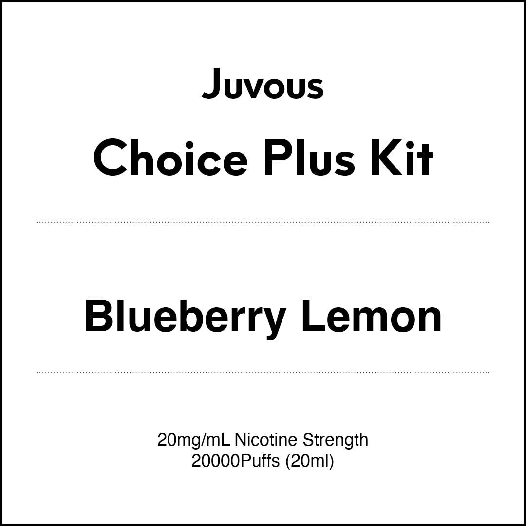 Juvous Choice Plus Vape Kit 20ml - Blueberry Lemon (20000 Puffs)