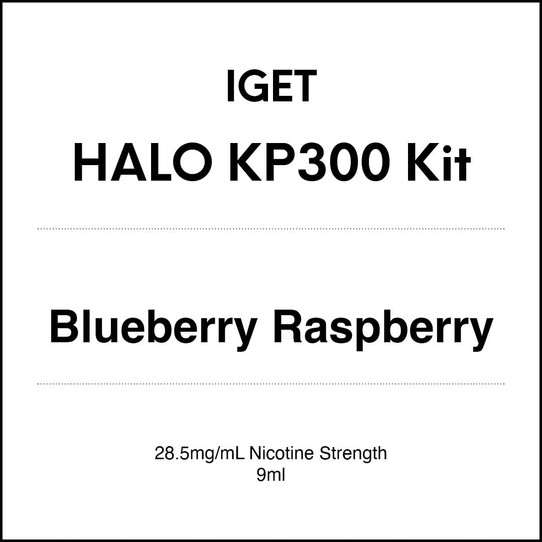 IGET HALO KP300 Kit - Blueberry Raspberry 9ml 3000 puffs