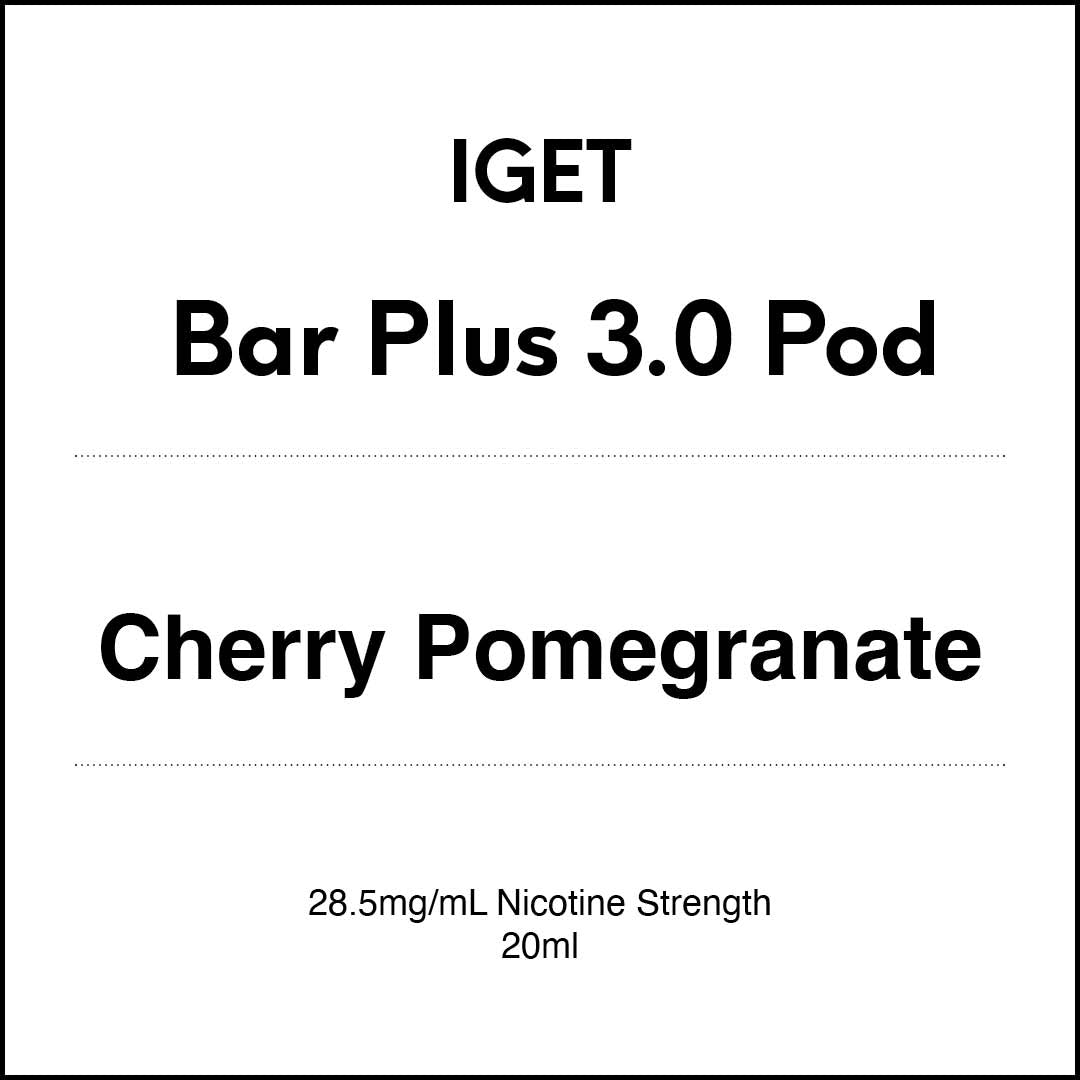 IGET Bar Plus 3.0 Replacement Pod -  Cherry Pomegranate 20ml (10000 puffs)