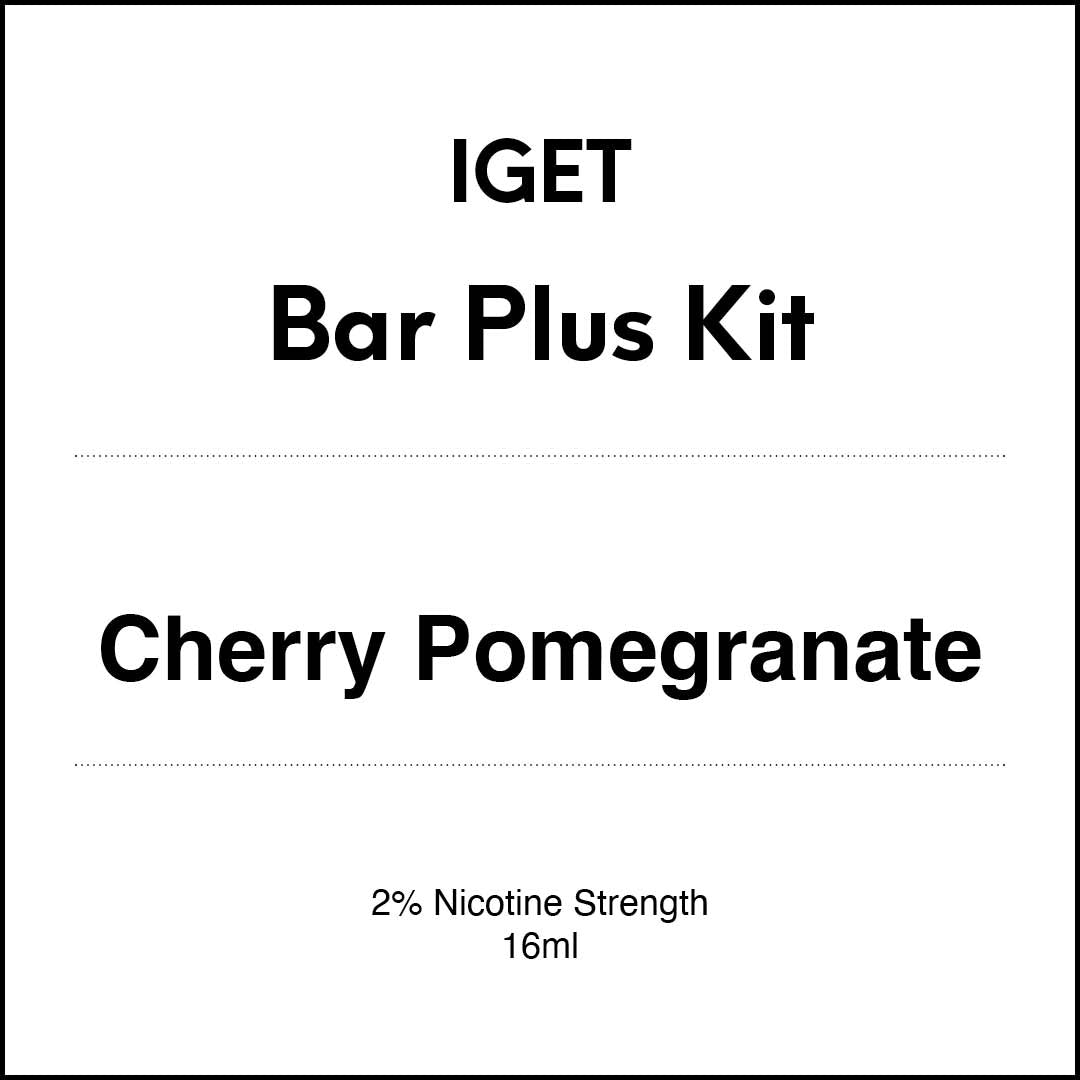 VapeTrend NZ's IGET Bar Plus Kit - Cherry Pomegranate 16ml