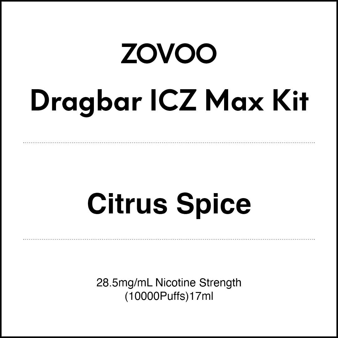 Zovoo Dragbar ICZ Max Starter Kit - Citrus Spice (10000 Puff)