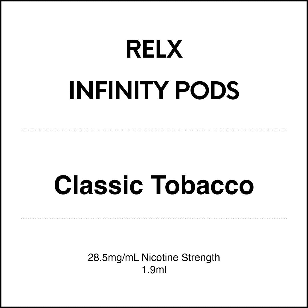 RELX INFINITY PODS - Classic Tobacco 1.9ml