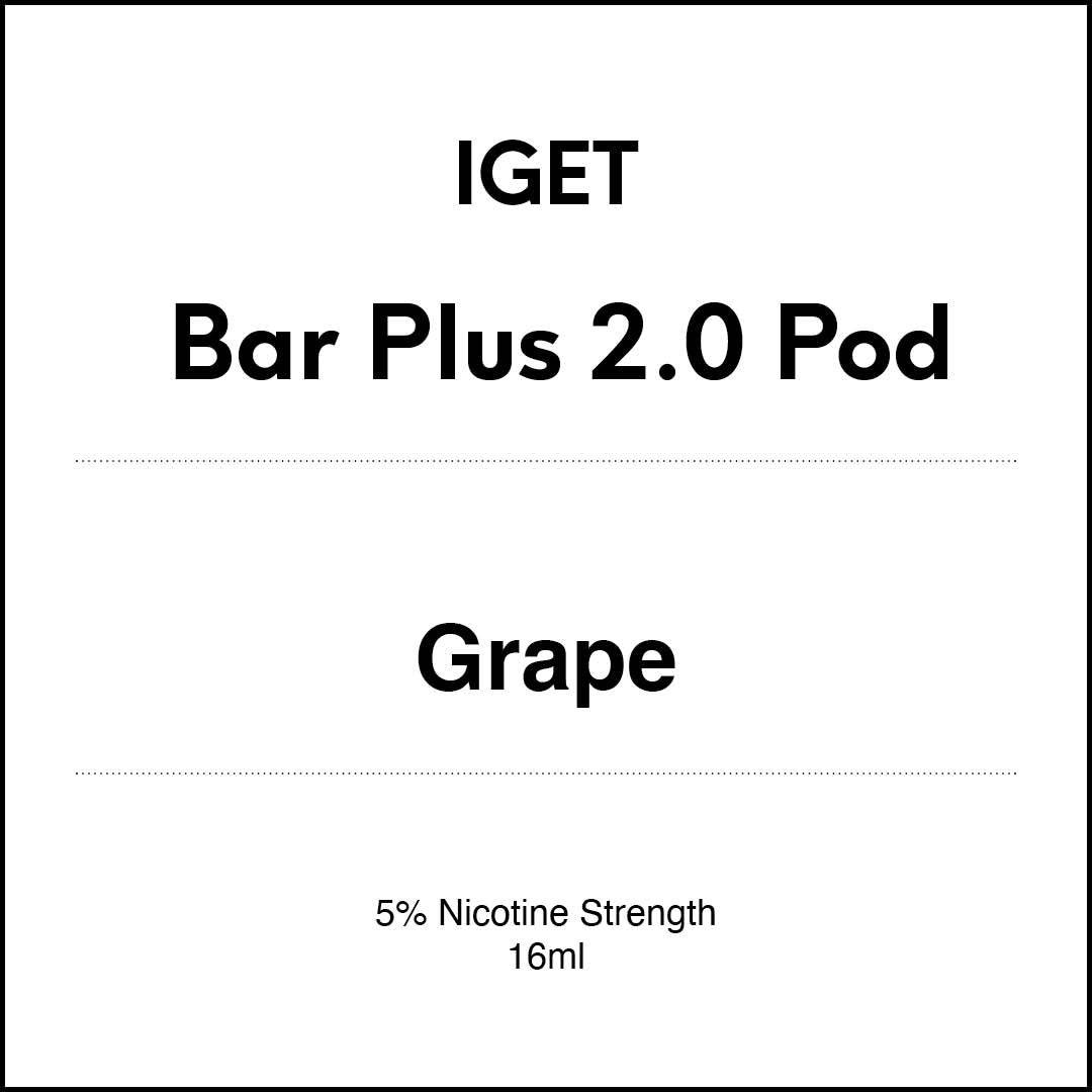IGET Bar Plus 2.0 Replacement Pod - Grape 16ml