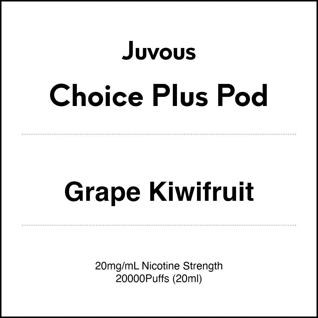 Juvous Choice Plus Vape Pod 20ml - Grape kiwifruit (20000 Puffs)