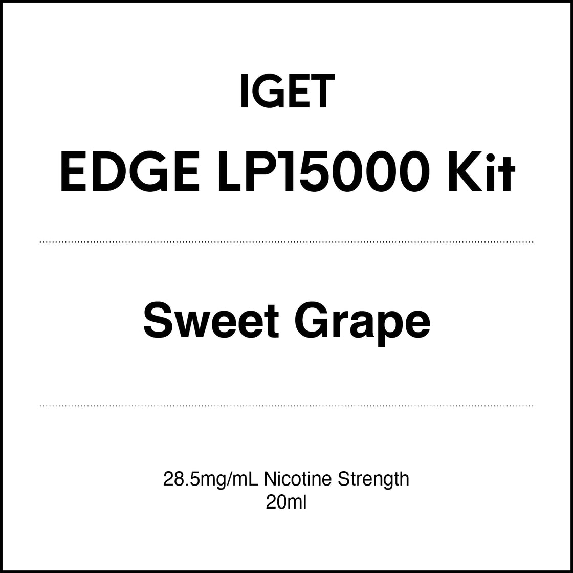 IGET EDGE LP15000 Starter Kit 20ml