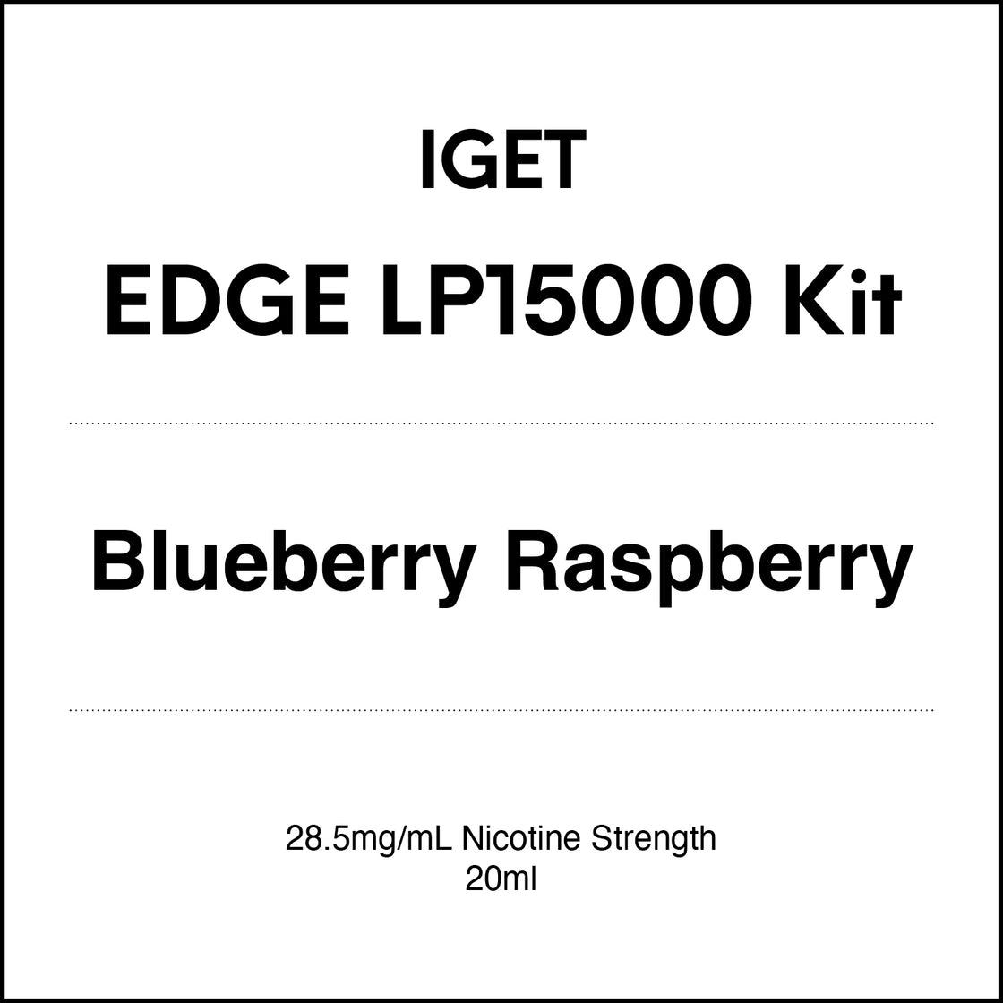 IGET EDGE LP15000 Starter Kit 20ml