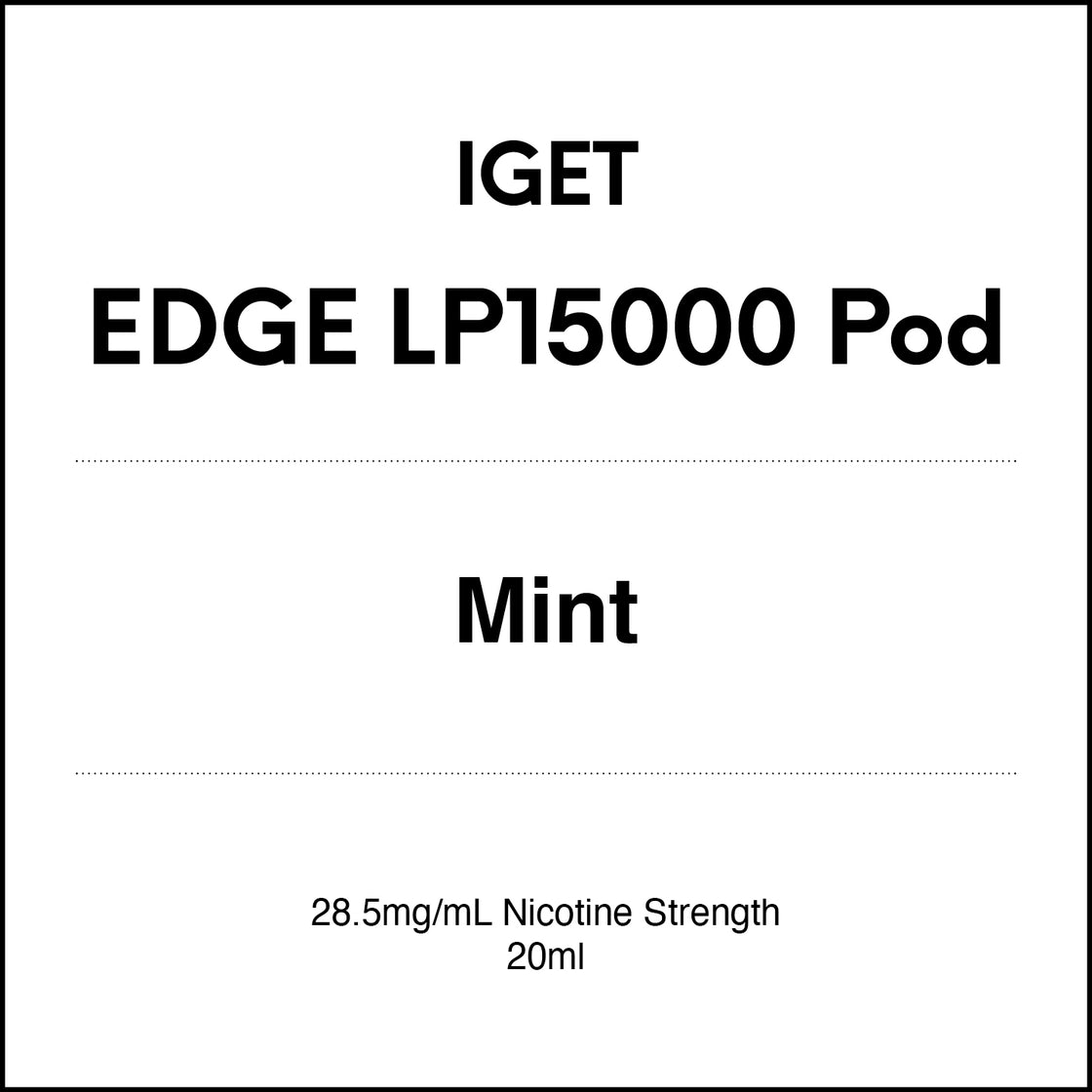 IGET EDGE LP15000 Pod 20ml