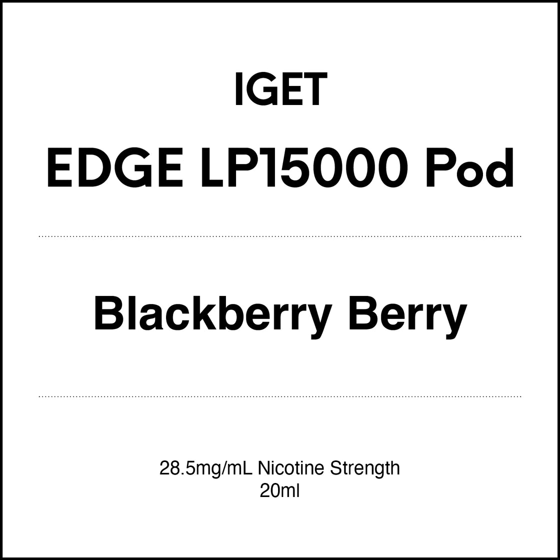 IGET EDGE LP15000 Pod 20ml