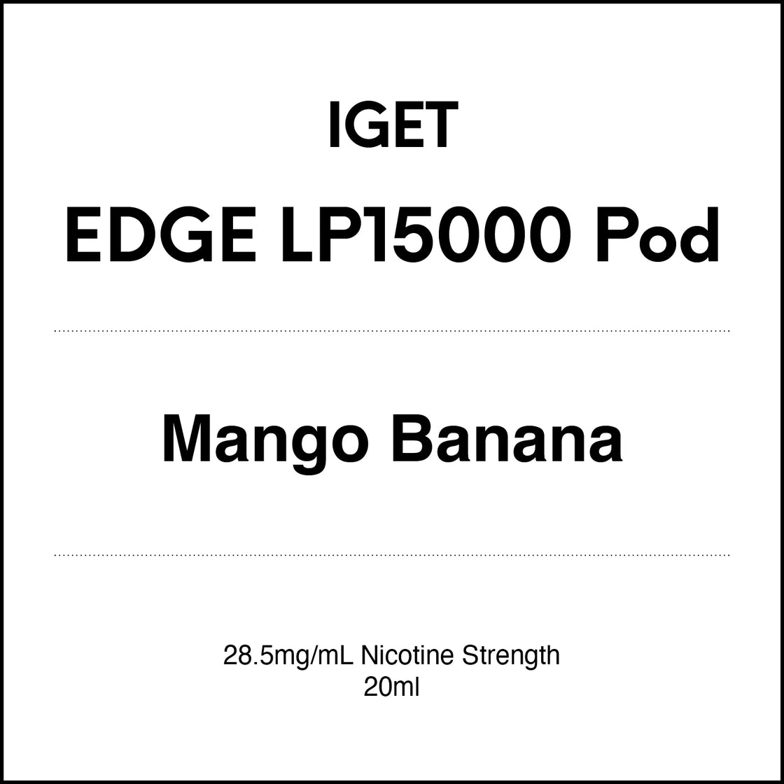 IGET EDGE LP15000 Pod 20ml