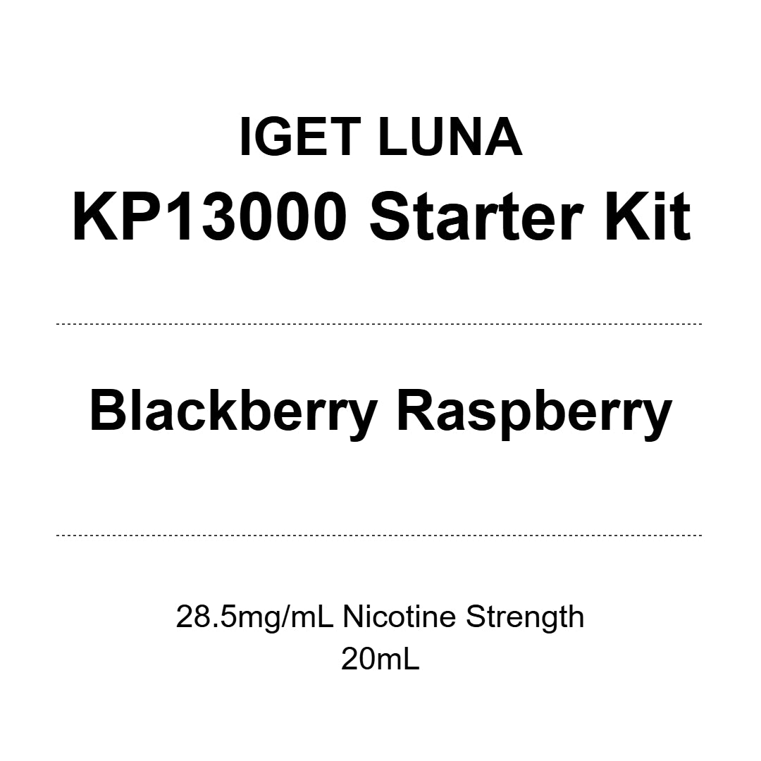 IGET Luna KP13000 Starter Kit - Blackberry Raspberry