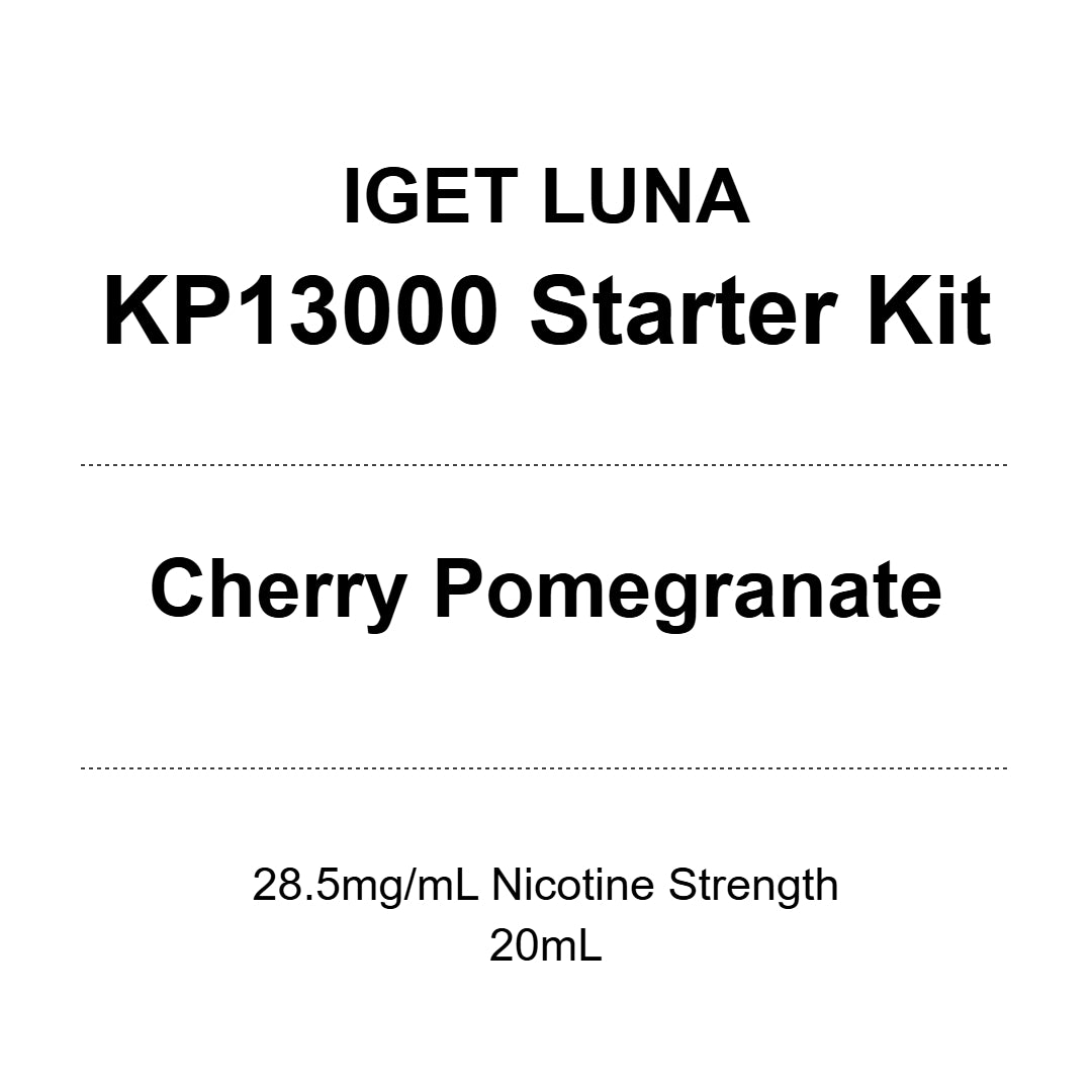 IGET Luna KP13000 Starter Kit - Cherry Pomegranate