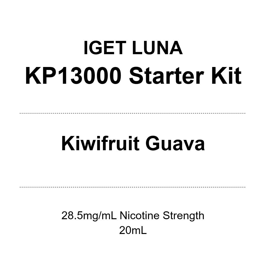 IGET Luna KP13000 Starter Kit - Kiwifruit Guava