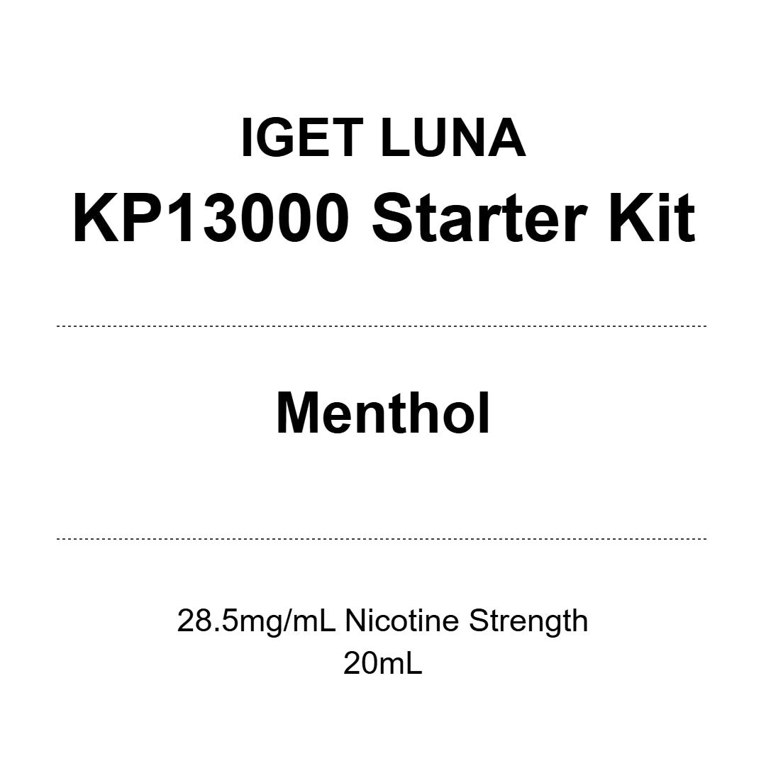 IGET Luna KP13000 Starter Kit - Menthol