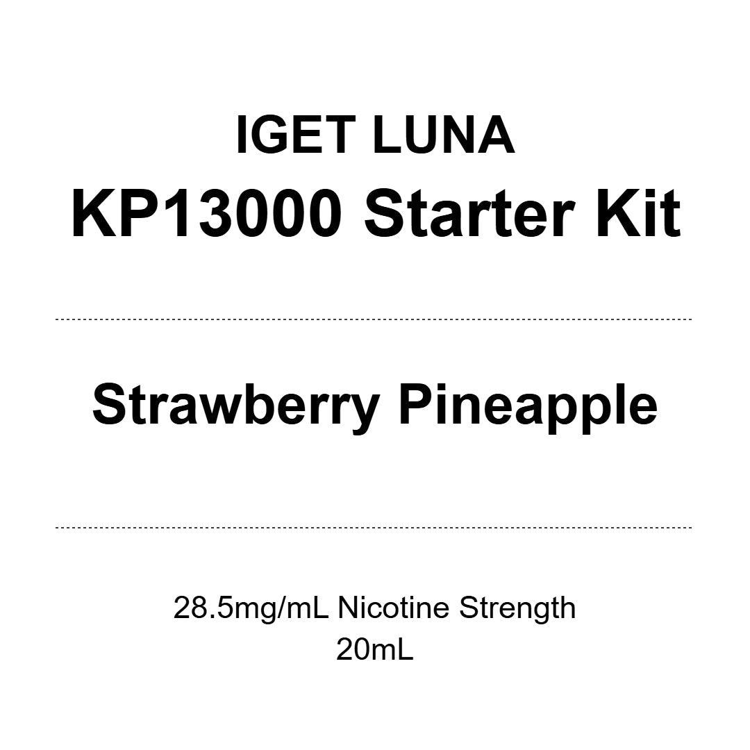 IGET Luna KP13000 Starter Kit - Strawberry Pineapple