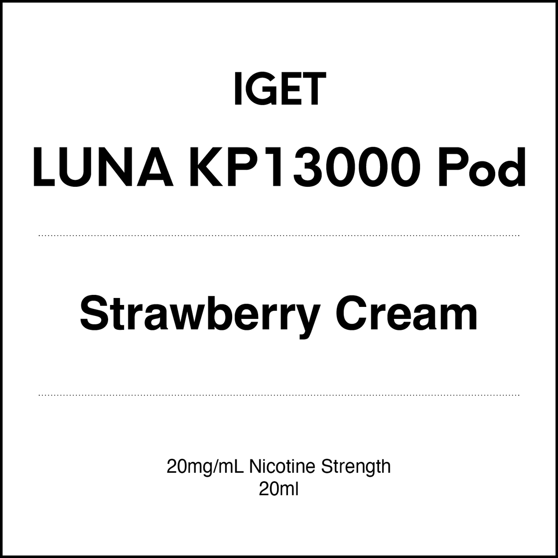 IGET Luna KP13000 Starter Kit 20mg/ml NIC version