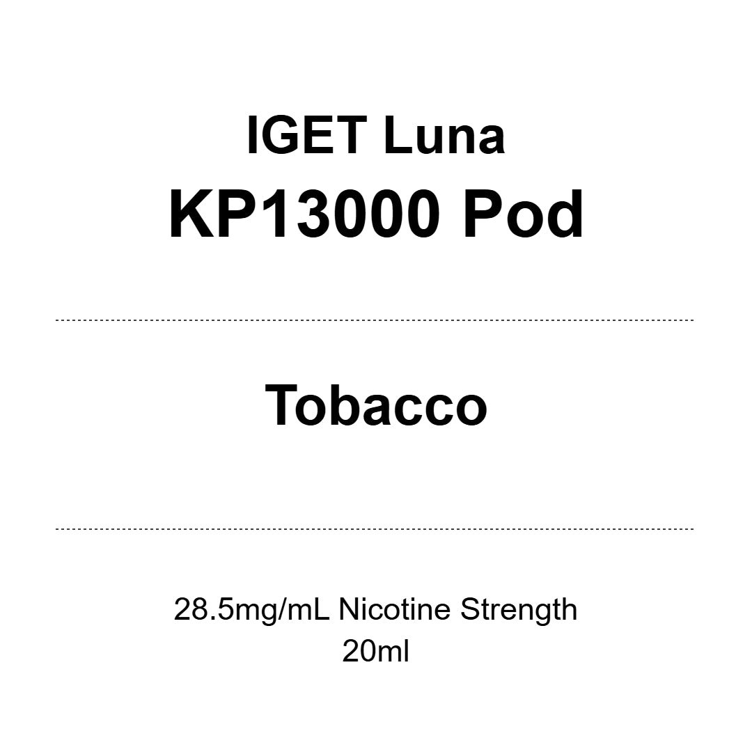 IGET LUNA KP13000 Prefilled Pods 20ml