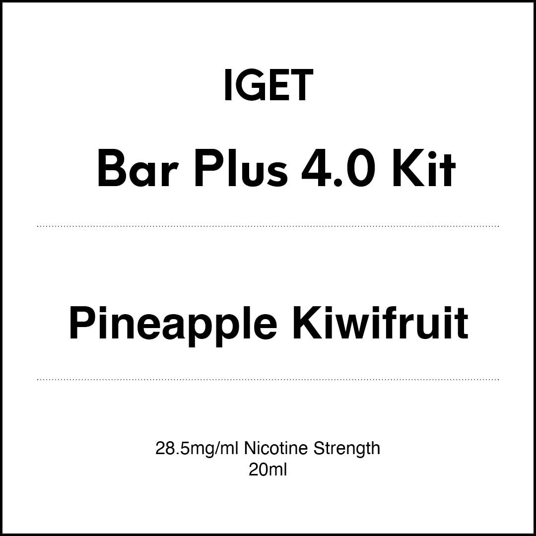 IGET Bar Plus 4.0 Starter Kit - Pineapple Kiwifruit 20ml (15K Puffs)