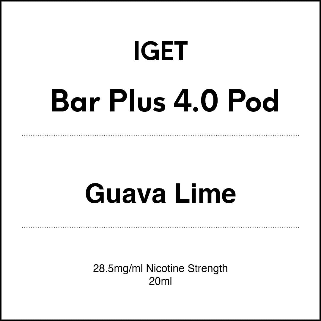 IGET Bar Plus 4.0 Replacement Pod - Guava Lime 20ml (15K puffs)