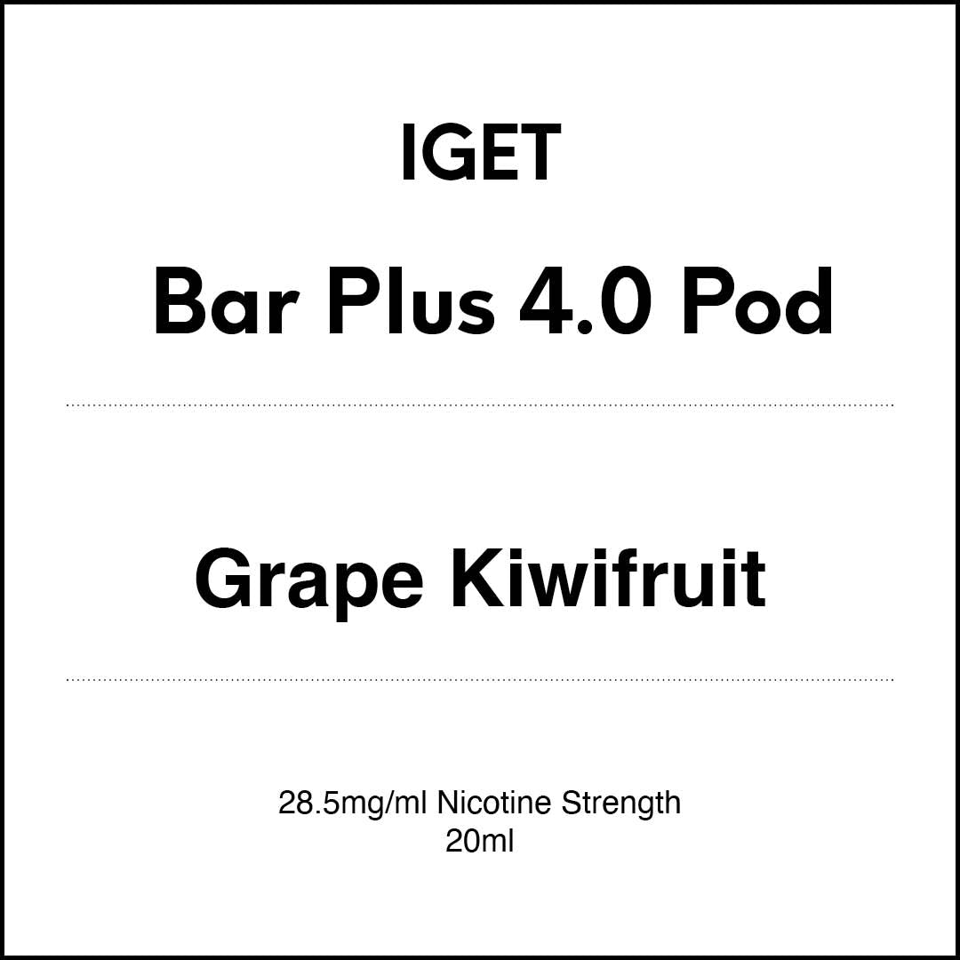 IGET Bar Plus 4.0 Replacement Pod - Grape Kiwifruit 20ml (15K puffs)