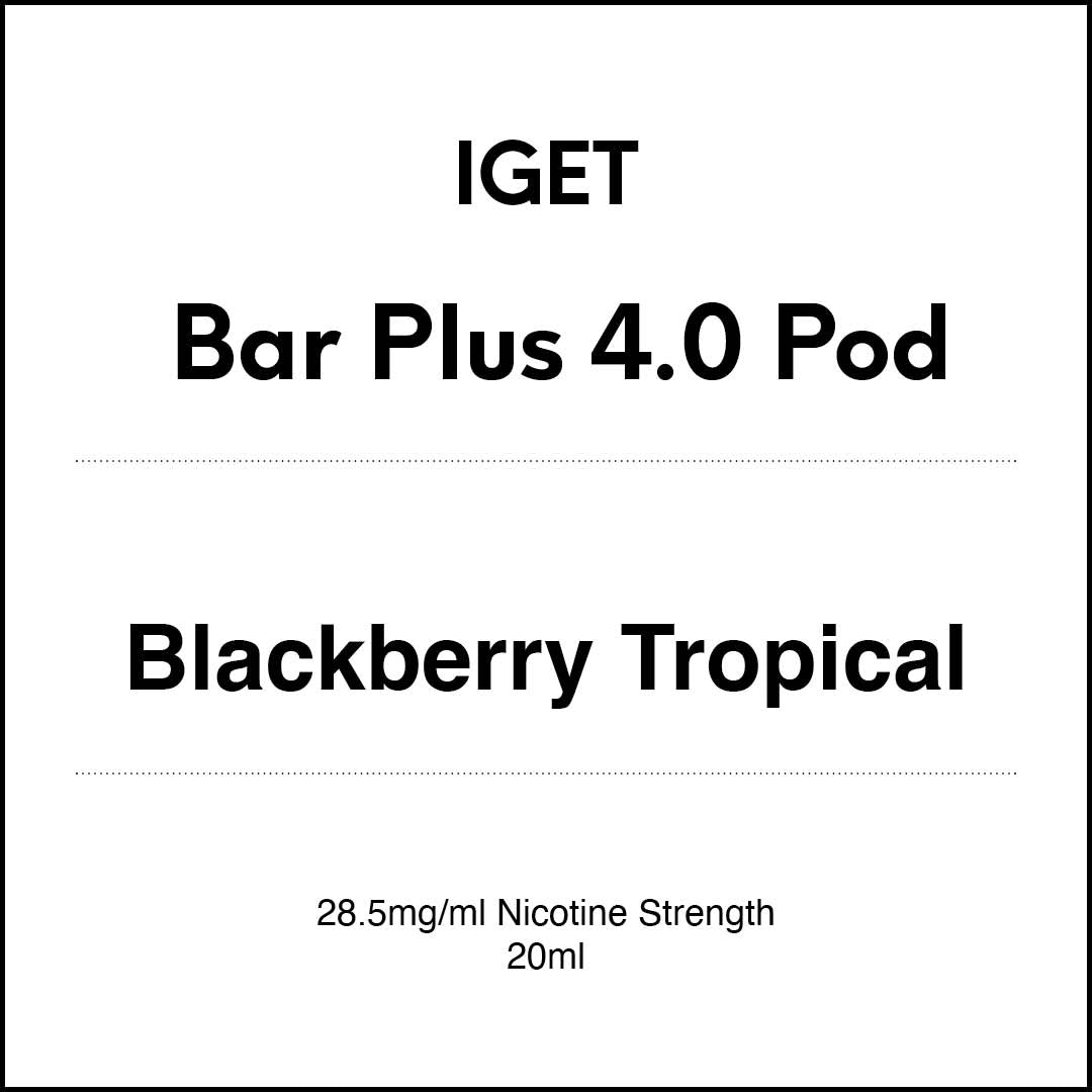 IGET Bar Plus 4.0 Replacement Pod - Blackberry Tropical 20ml (15K puffs)