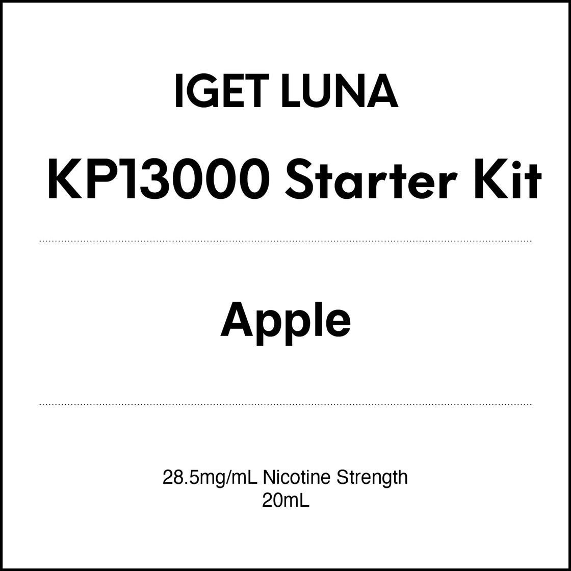 IGET Luna KP13000 Starter Kit - Apple