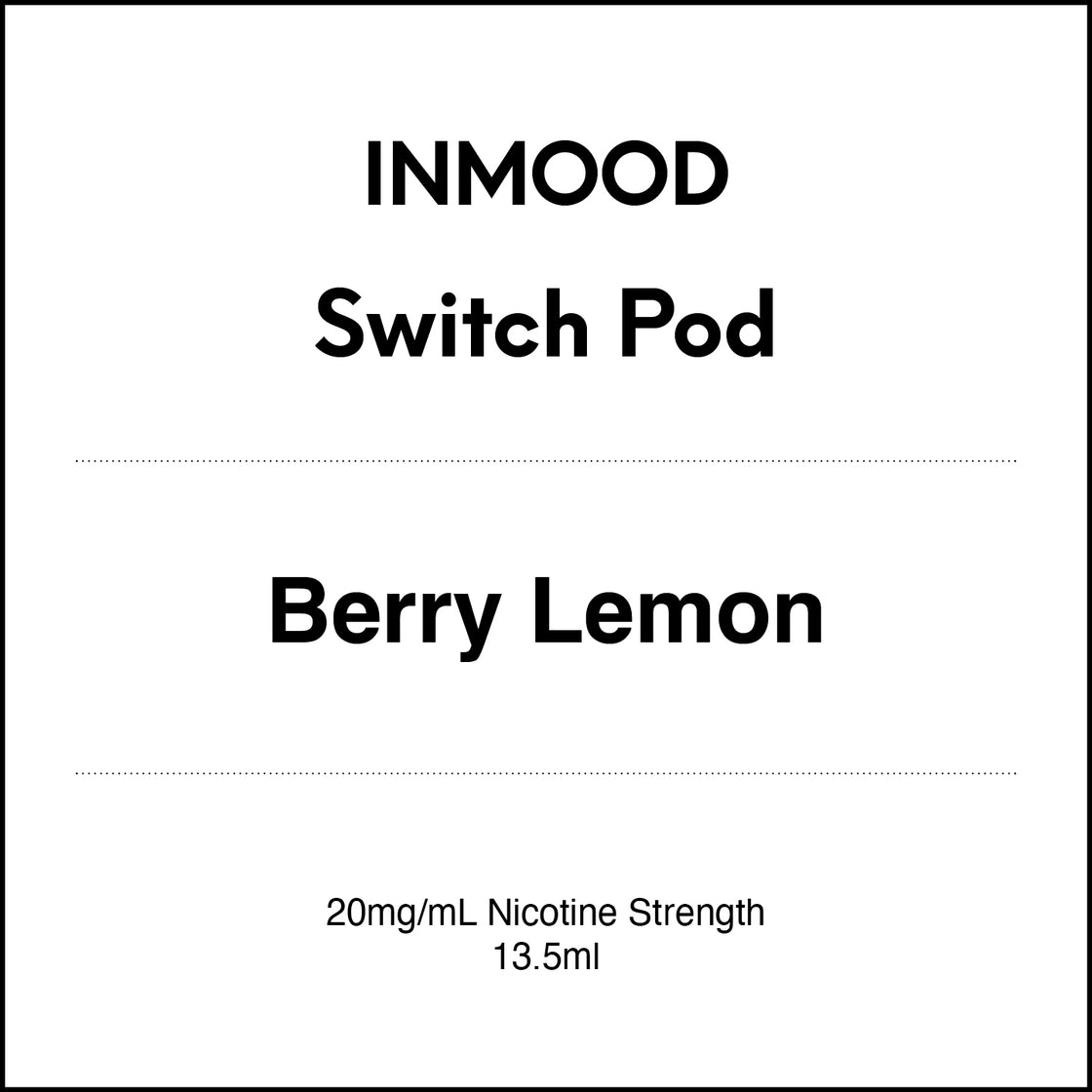 Inmood SWITCH Prefilled Pod - Berry Lemon 13.5ml