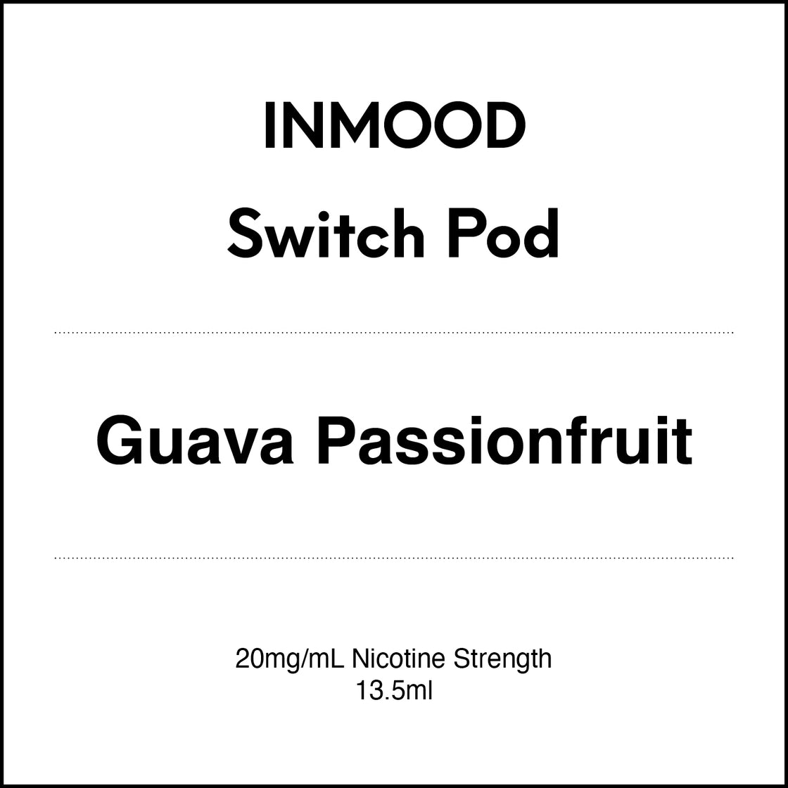 Inmood SWITCH Prefilled Pod -  GUAVA PASSIONFRUIT 13.5ml