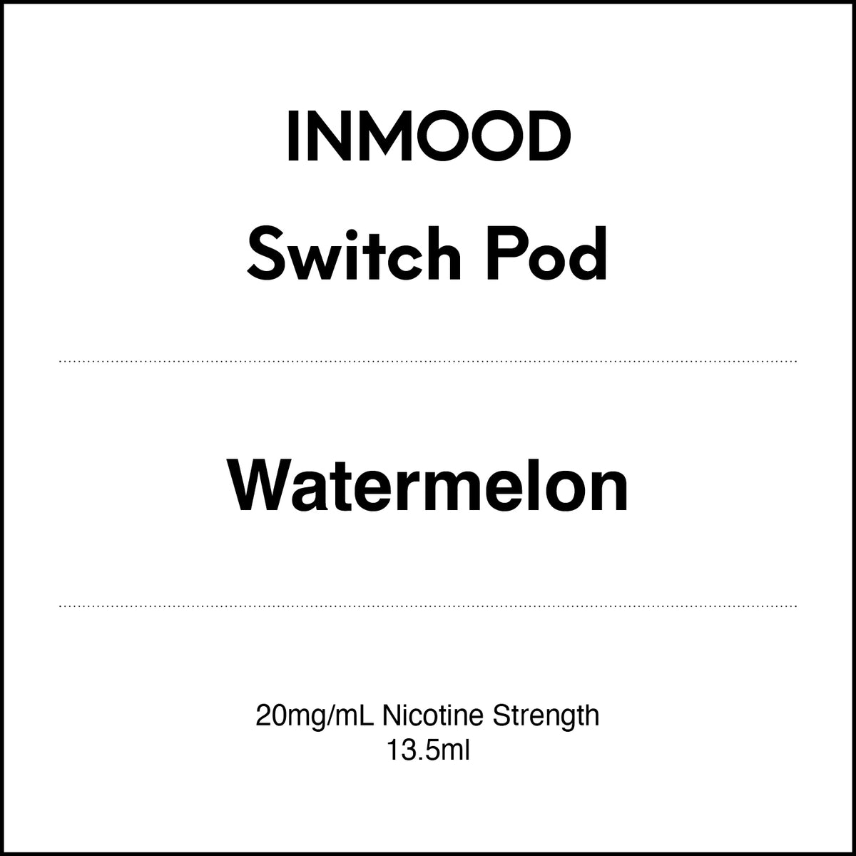 Inmood SWITCH Prefilled Pod - Watermelon 13.5ml – VapeTrend NZ