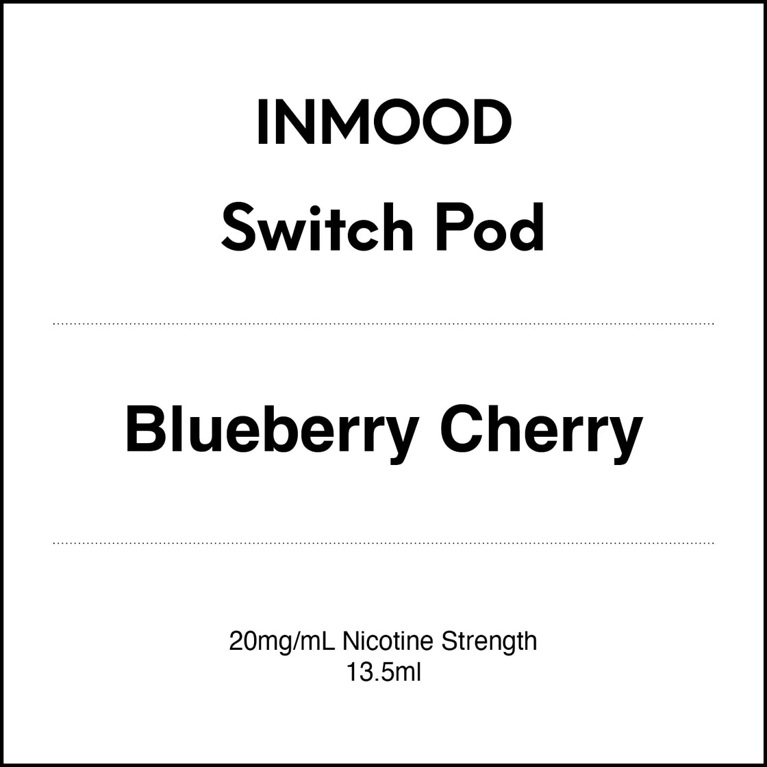 Inmood SWITCH Prefilled Pod -  Blueberry Cherry 13.5ml