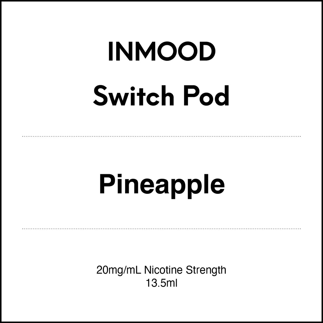 Inmood SWITCH Prefilled Pod - Pineapple 13.5ml