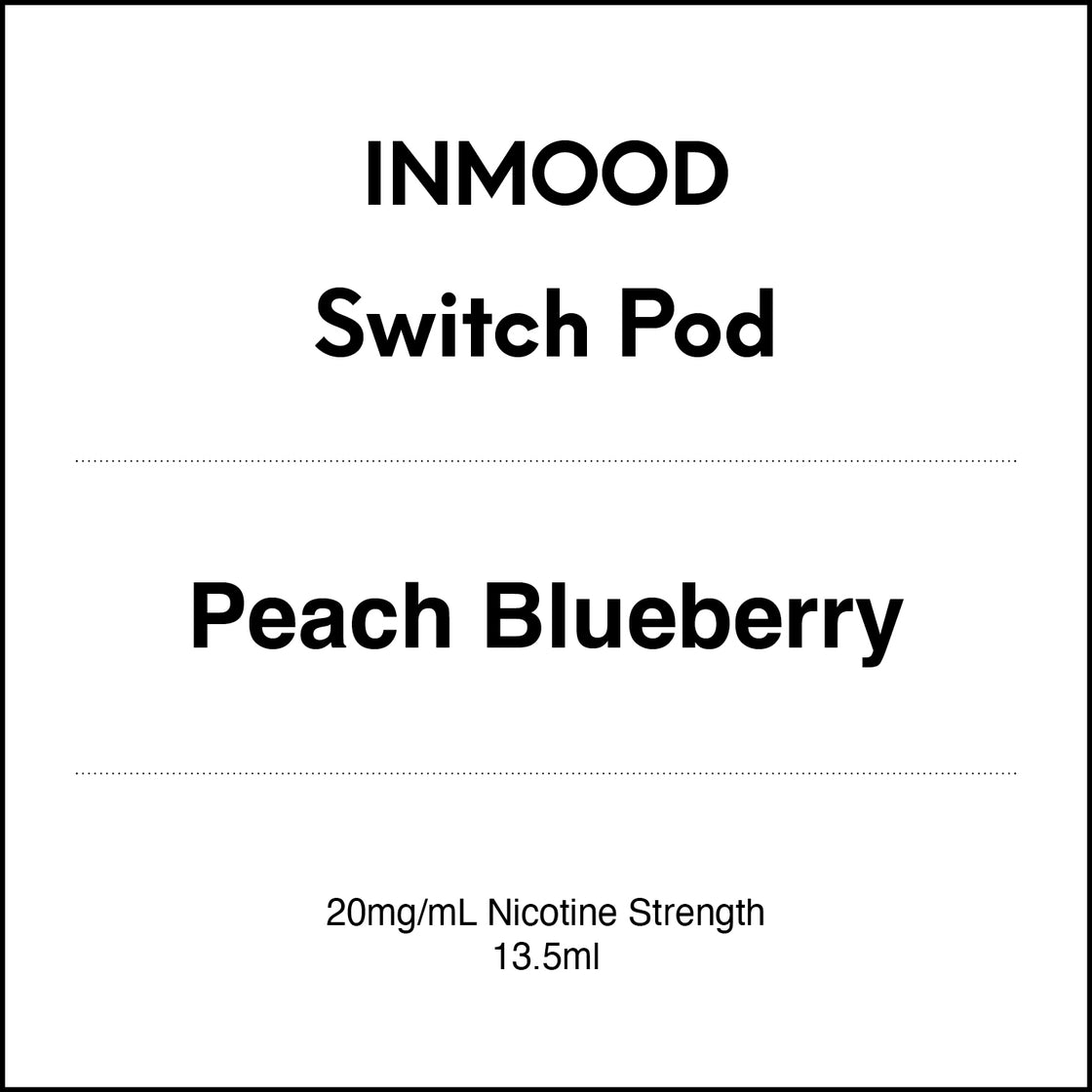 Inmood SWITCH Prefilled Pod - Peach Blueberry 13.5ml